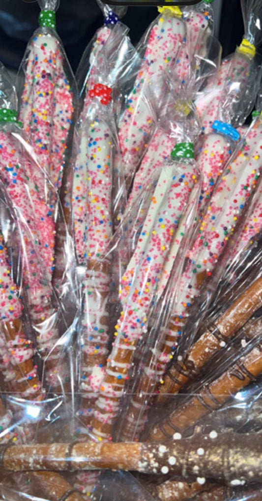 Chocolate Covered Pretzel Rods (Please Call First To Place Order)